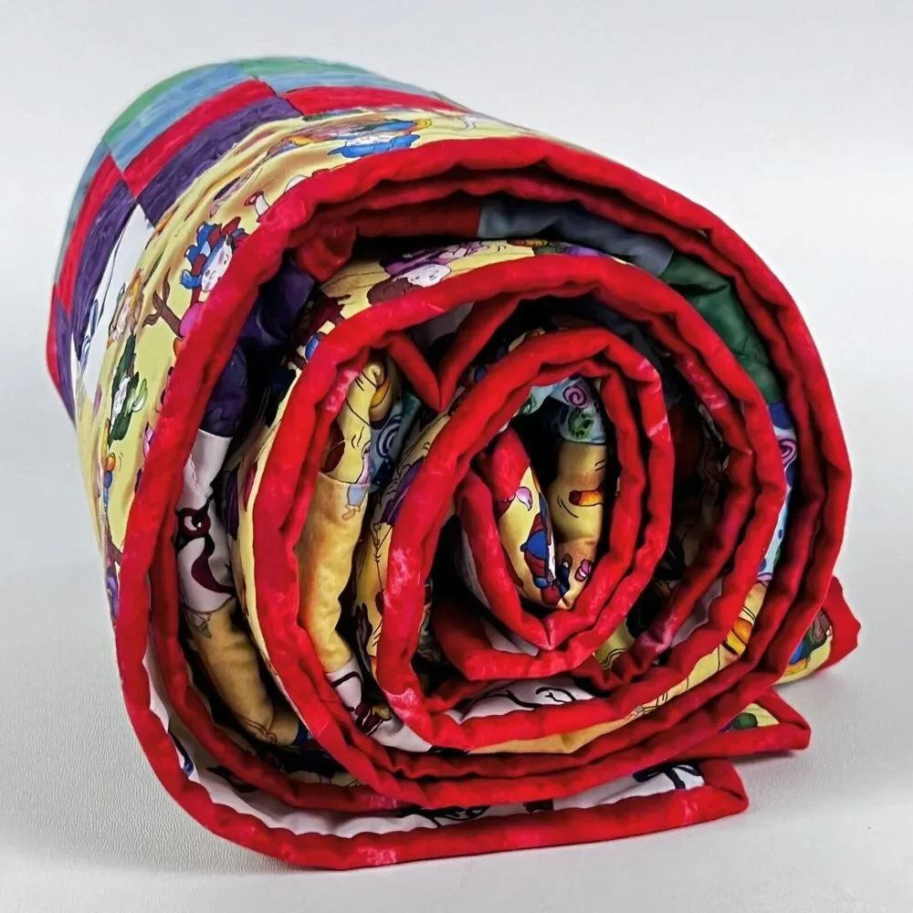 Baby Quilt Handmade Patchwork 